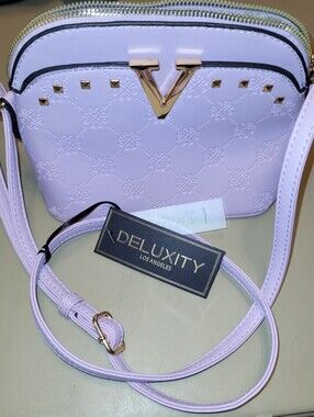 NWT - Deluxity Los Angelos Soft Purple Crossbody.